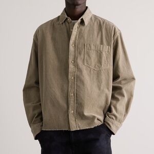 John Elliott Corduroy Hemi Distressed Shirt size XL